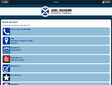 Tablet Screenshot of joelscherrpt.com